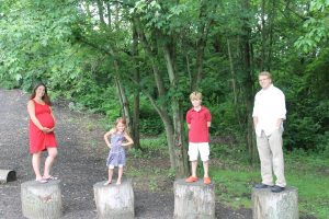 Family on Stumps