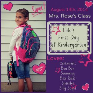 Lu's First Day of Kindergart